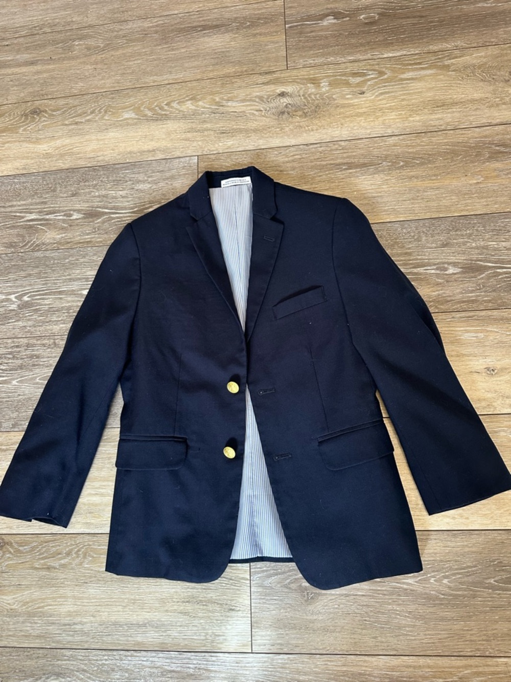 IZOD Navy Blue Wool Blend Kids Blazer Jacket
